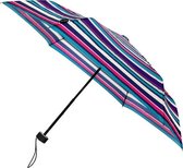 miniMAX opvouwbare paraplu plat windproof dessin - gestreept - 90 cm