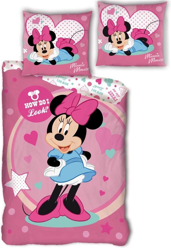 Disney Minnie Mouse Housse de couette Comment j'ai l'air - 140 x 200 cm - Polyester