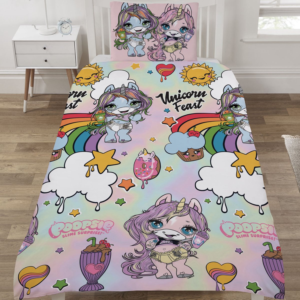Poopsie Dekbedovertrek, Icon - 135 x 200 + 50 x 75 - Polycotton