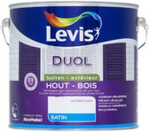 Levis Duol - Hout Buiten - Primer & Lak - Satin - Wit - 2.5L