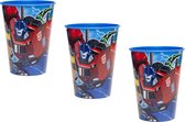 Set 3 stuks Marvel Drinkbeker Junior Transformers 260 Ml Blauw