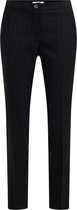 WE Fashion Dames slim fit pantalon met krijtstreepdessin