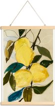 JUNIQE - Posterhanger Lemonstudy 1 -60x90 /Geel & Ivoor