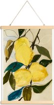 JUNIQE - Posterhanger Lemonstudy 1 -40x60 /Geel & Ivoor