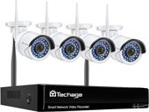 Beveiligingscamera Systeem 4 Camera’s - CCTV - Security Cam - Surveillance - Beveiliging - 3 Terabyte Intern Geheugen - Smartphone Bediening