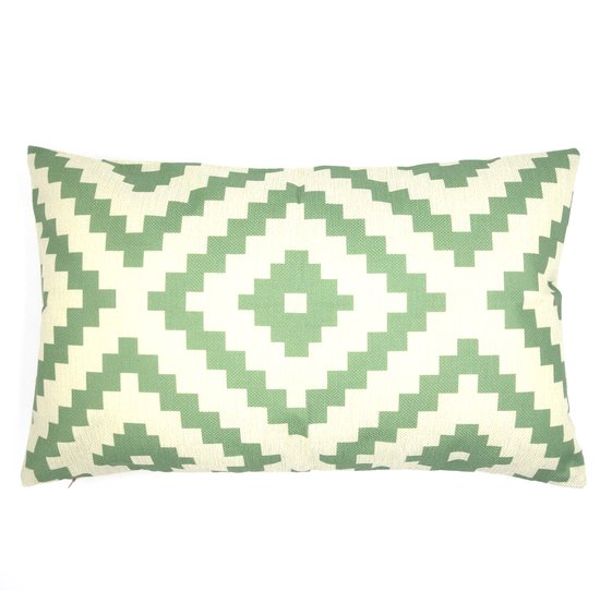 Quinnyshop Tafelloper paashaas, geborduurde paaseieren, ecru/crème, linnenlook, ca. 30 x 45 cm, ovaal
