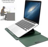 Laptoptas - Laptophoes - Laptop Sleeve - Laptop cover Groen - Laptophoes 13 inch - Laptoptas 4 piece set - Laptop case met stand en + Etui - Ntech