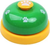 MULTIGADGETS - Hondenbel - Groen/Geel - Hondenspeelgoed - Honden - Speelgoed voor honden - hondentraining