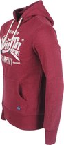 Superdry - Heren Hoodie - Reworked Classics Applique - Bordeaux Rood