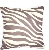 Kussenhoes Zebra Big Stripes | Strepen | Taupe- beige | 44 x 44 cm |  Exclusief binnenkussen