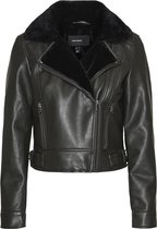 Vero Moda Jas Vmhailey Short Coated Jacket 10250405 Peat/black Faux Dames Maat - S