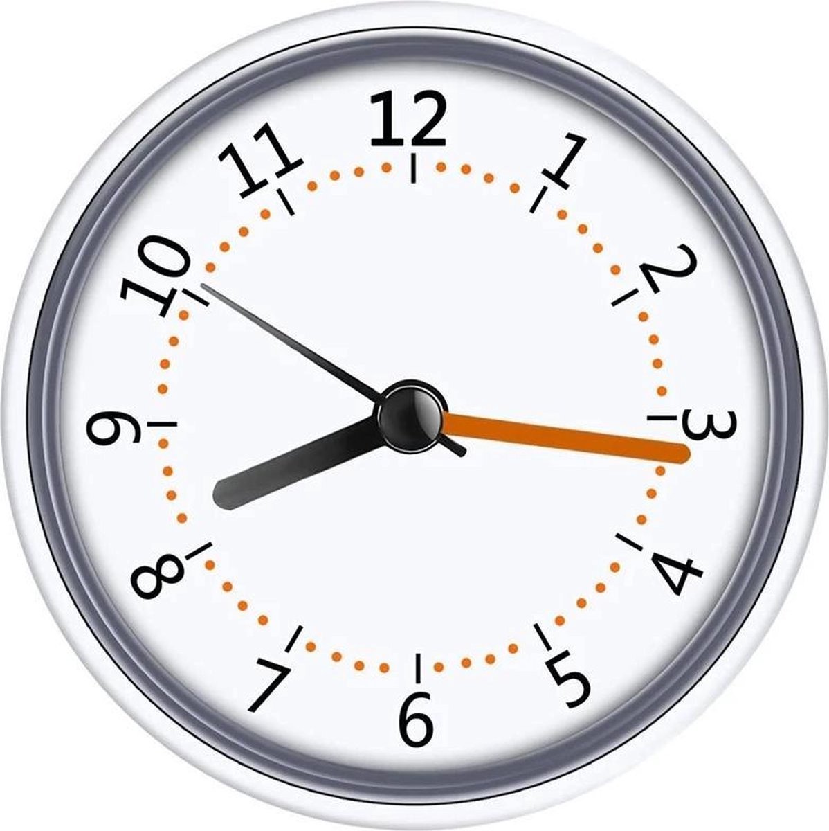 Quartz Badkamerklok Hoog Kwaliteit Grijs Badkamer Klok Waterdicht