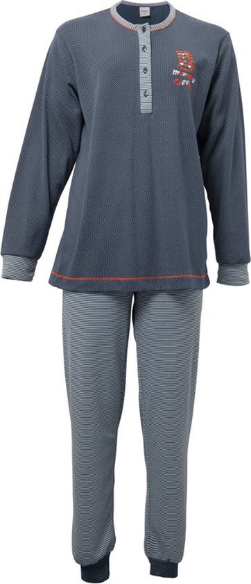 Meisjes pyjama Lunatex Double jersey navy maat 176 | bol.com