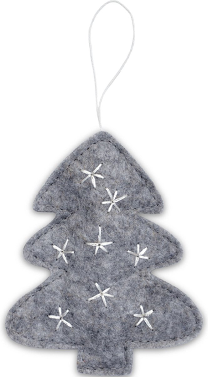 Delight Department kerstboom hanger grijs