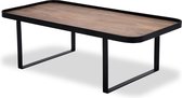 Salontafel Hub 2 Wood Natural Metal Matt Black