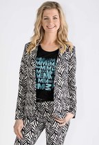 Zizo Blazer Maud Blazer Wi21 Mau 011 810 Midnight Wings Dames Maat - 42