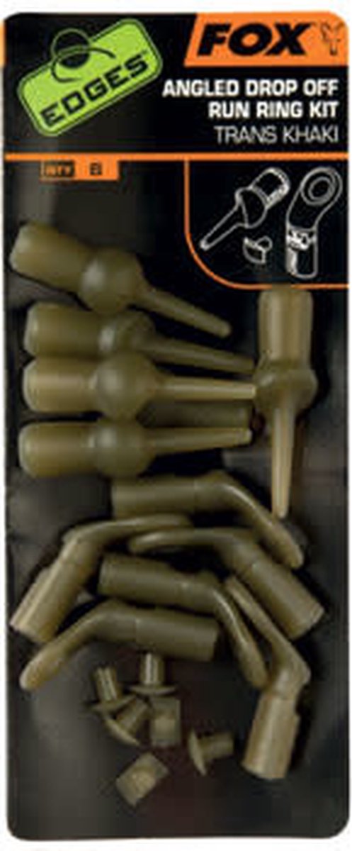 Fox Edges Angled Drop Off Run Ring Kit - Trans Khaki - Khaki van Fox — afbeelding 3