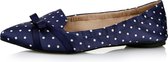 Sorprese – ballerina schoenen dames – Butterfly twists Jaime Navy/White Polka Dot – maat 40 - ballerina schoenen meisjes