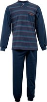 Heren pyjama Gentlemen Double jersey all over stripe V-hals 4XL