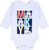 Grijze romper met lange mouwen Mickey Mouse DISNEY / 9-12m 80 cm