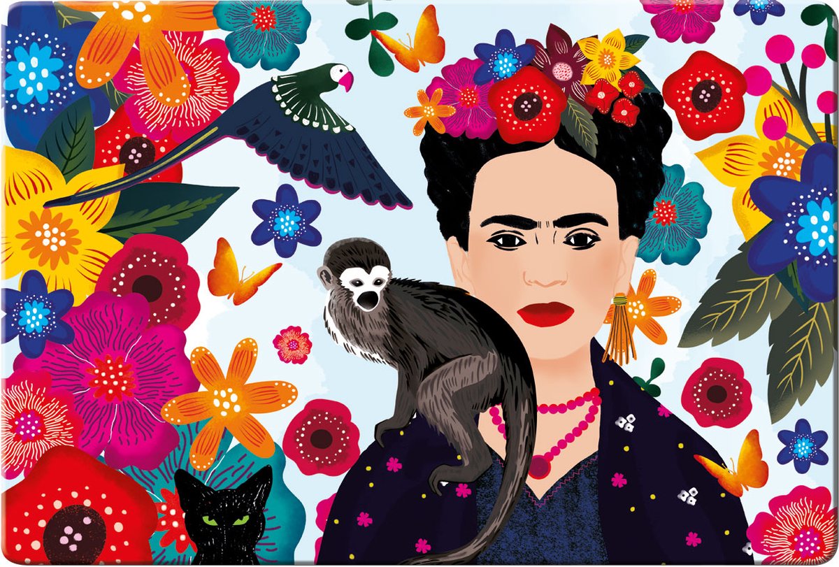 Bekking & Blitz - Placemat - Kunststof placemat - Kunst - Uniek design - Frida - Geïnspireerd door Frida Kahlo