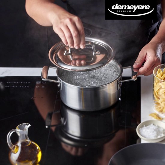 Demeyere Essential 5 Kookpan Inductie 16 cm 1,5L Inhoud Deksel Inbegrepen bol