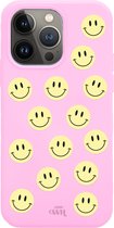 iPhone 12 Pro Case - Smiley Colors Pink - iPhone Plain Case