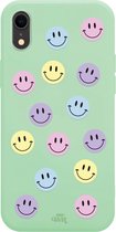 iPhone XR Case - Smiley Colors Green - iPhone Plain Case