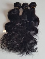 Kit 3 Indian Body Wave 100% Human Hair Bundels (Loose Wave)20,16,12 inch