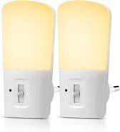 LED Nachtlampje voor stopcontact - Duo nachtlamp - Nachtlampje kinderen - Nachtlampje volwassen - Nachtlampje baby stopcontact - Schemerschakelaar - Dimbaar - Nachtlampjes - Warm w