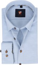 Suitable - Overhemd 227-8 Lichtblauw - 46 - Heren - Slim-fit
