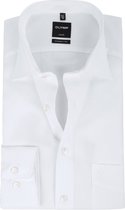 OLYMP Luxor modern fit overhemd - wit structuur - Strijkvrij - Boordmaat: 39