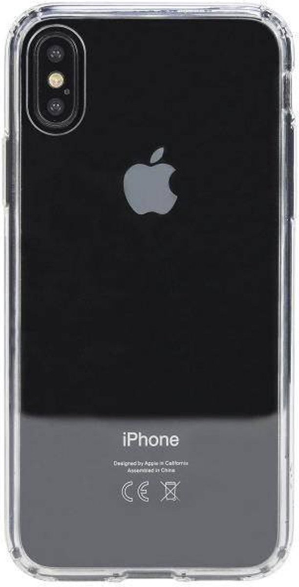 Jumada's Apple Hoesje - Case - iPhone X/10 - Back Cover - Siliconen - Transparant