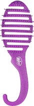 Wet Brush - original detangler - haarborstel voor in de douche - ophanghaak - Glitter Paars