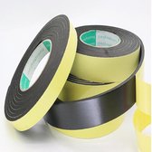 Premium Zelfklevende Schuimrubber Afdichtingstape - Ramen - Deur - Foam - Isolatietape - Geluidsisolatie - Tape - 10x1mm