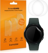 kwmobile 3x screenprotector voor Samsung Galaxy Watch 4 (44mm) - Beschermende folie voor fitnesstracker