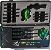 XQ MAX Brass blackline darts giftset - 26delig - zwart/groen