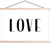 Posterhanger incl. Poster 120x80 cm - Schoolplaat - Spreuken - Love - Quotes - Textielposter - Blanke latten - Vaderdag cadeau - Geschenk - Cadeautje voor hem - Tip - Mannen