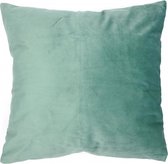 Velvet Kussenhoes jadegroen | Fluweel 100% polyester | 45 x 45 cm | Exclusief binnenkussen