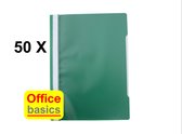 50 x Snelhechtmap Office Basics - A4 - PP - groen