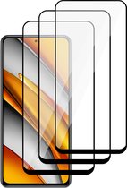 Screenprotector geschikt voor Xiaomi Mi 11i - Full Screen Protector Glas - 3 Stuks