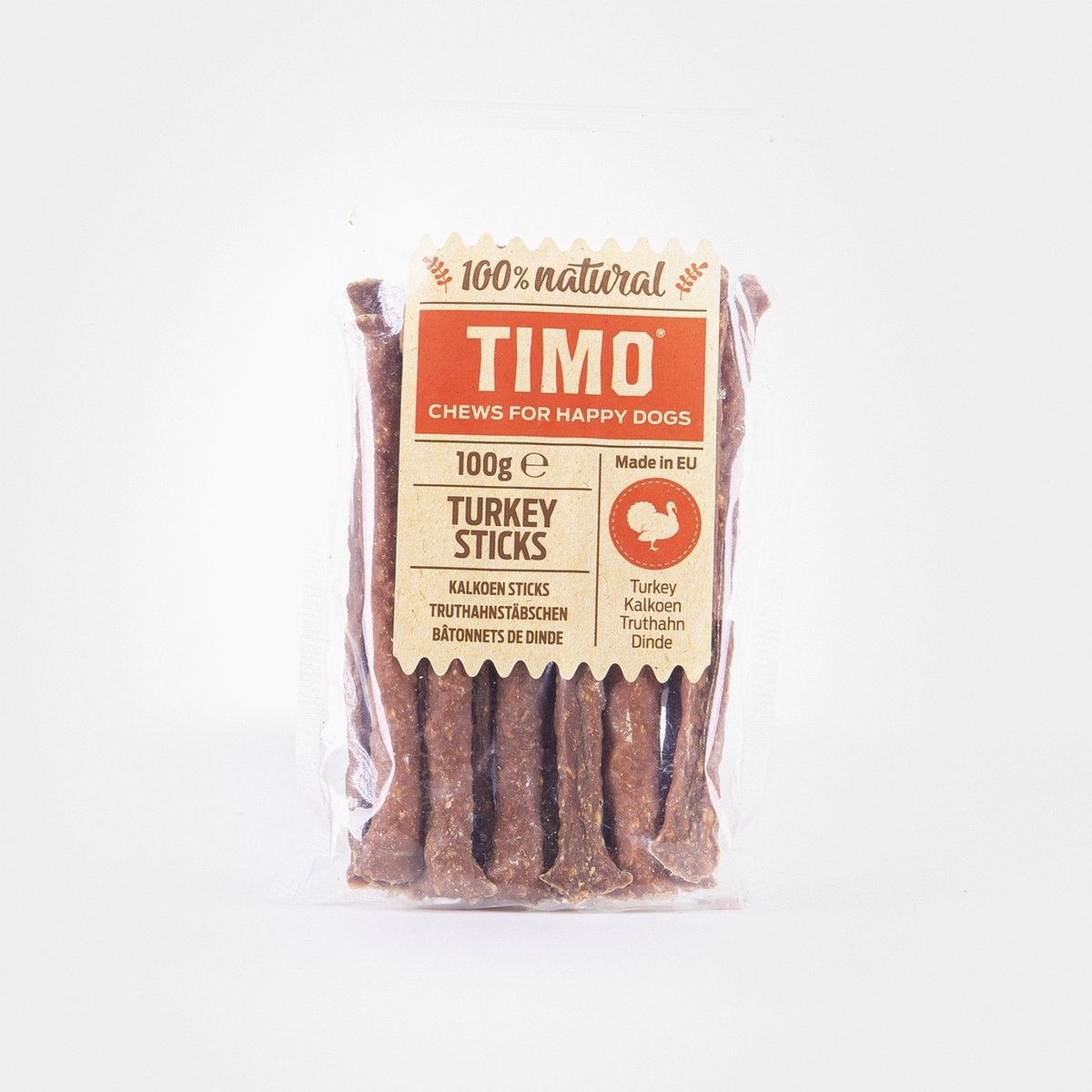 Timo Sticks 100 g - Hondensnacks - Kalkoen