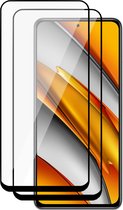 2x Full Screenprotector Glas geschikt voor Xiaomi Poco F3 / Mi 11i - Beschermglas Screen Protector Glas