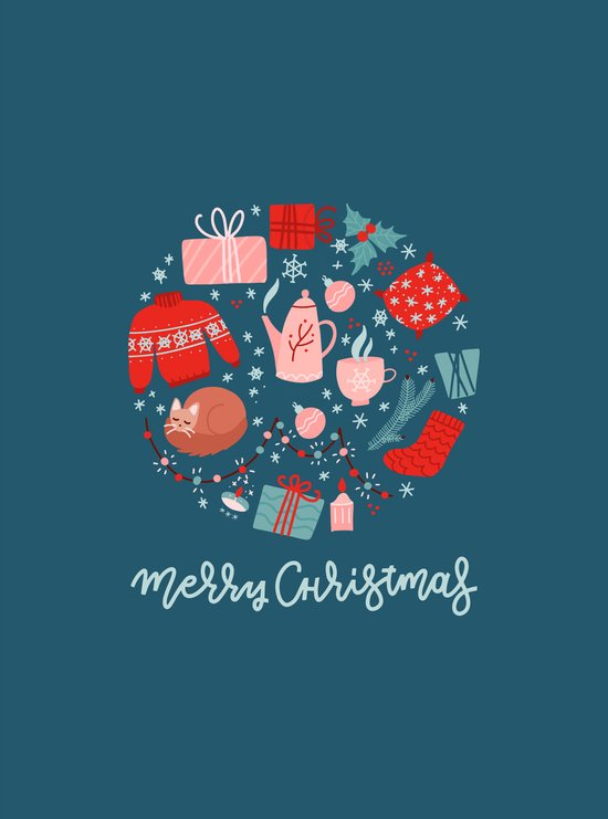 Fabrique a la Carte Kerstkaarten Set 'Christmas Tree' 14 Kaarten A6