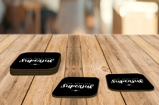 Dessous de Sous-verres - Enseignant - Tu es un super enseignant - Proverbes - Citations - 10x10 cm - Dessous de verre - 6 pièces