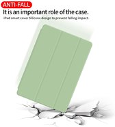 HB Hoes Geschikt voor Apple iPad Air 2022 & Apple iPad Air 2020 (10.9 inch) Licht Groen - Tri Fold Tablet Case - Smart Cover