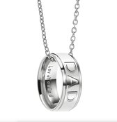 Bijoux by Ive - Ketting - Hanger - Ring met Dad - Love You Dad