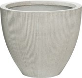 Pot Ridged Vertical Jesslyn XS Cement 42x35 cm ronde bloempot