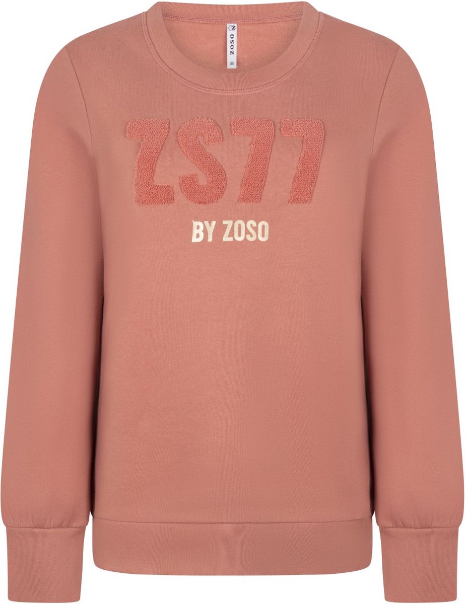 Zoso 216 Fame Sweater With Print Winter Rose - S