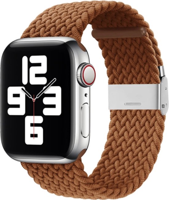 Bracelet Apple Watch Compatible - By Qubix Bracelet cuir - Marron -  Convient pour